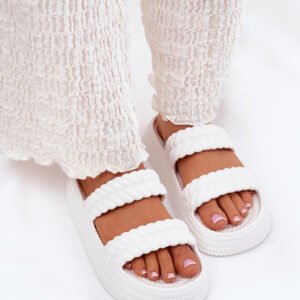 Papuci cu platformă model 211671 Step in style